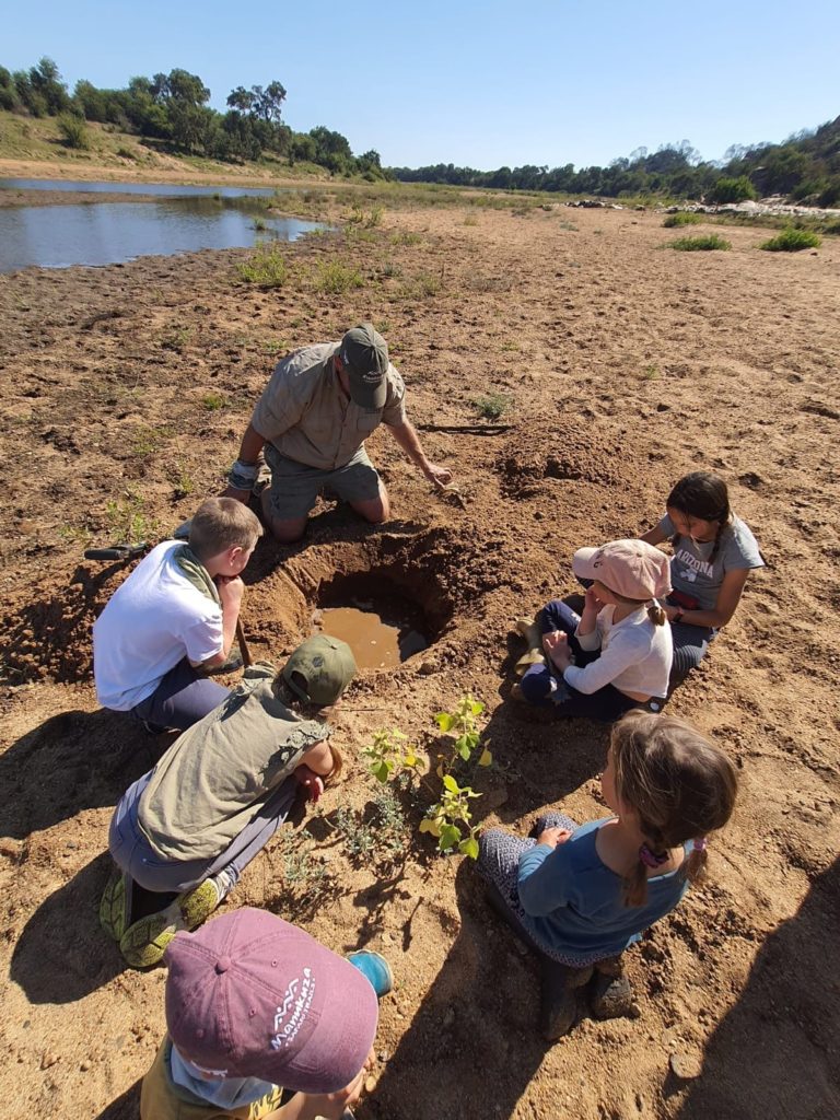 Kids Digging for River Water in the Greater Kruger
