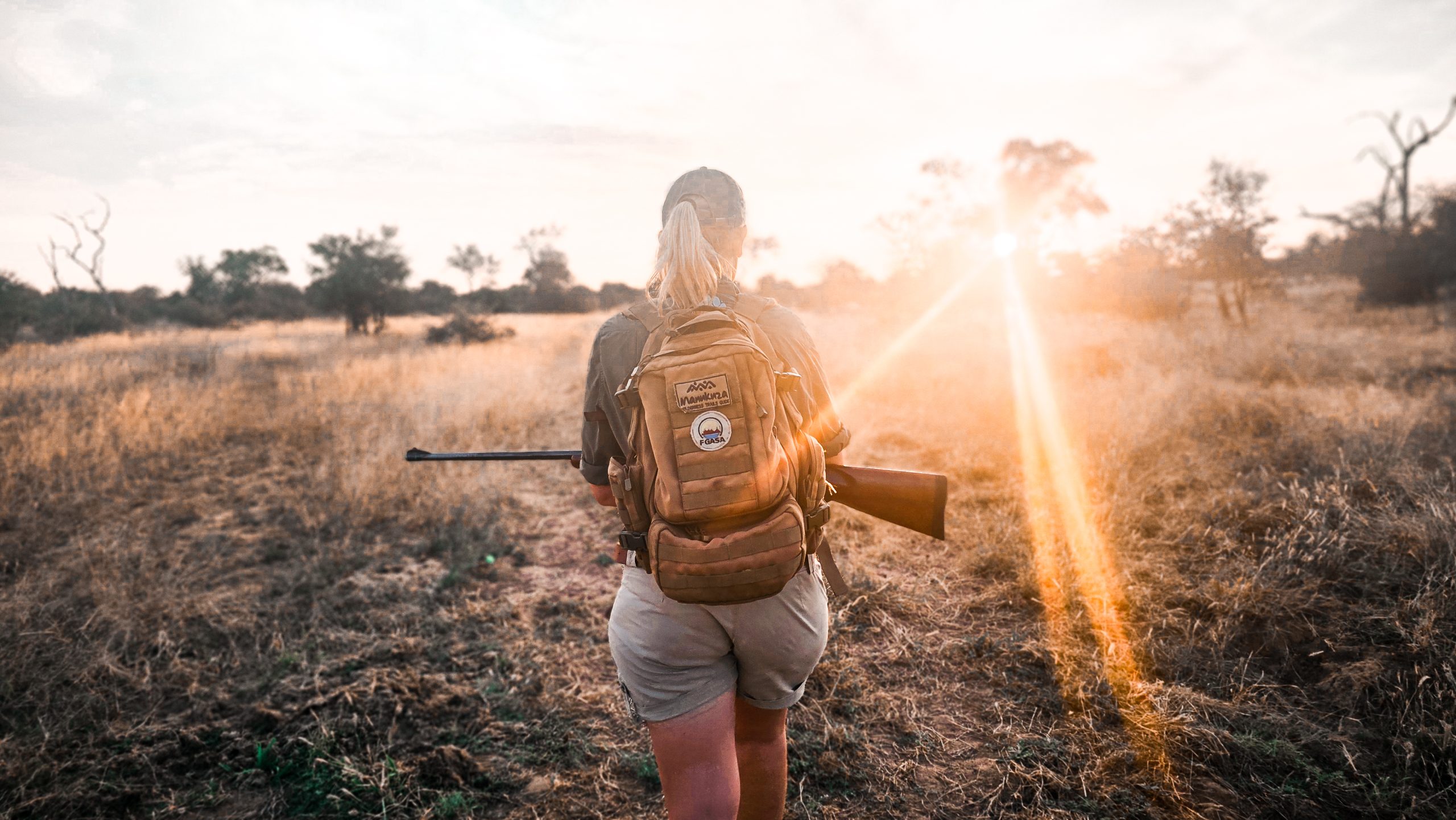 Manukuza Wilderness Trails guide leading trail